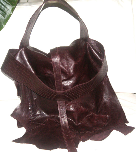 Vernice Armour- wine  shoulder bag